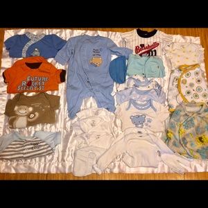 Bundle of Newborn Boys clothes perfect condition